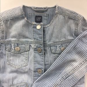GAP girls denim jacket w/ tie